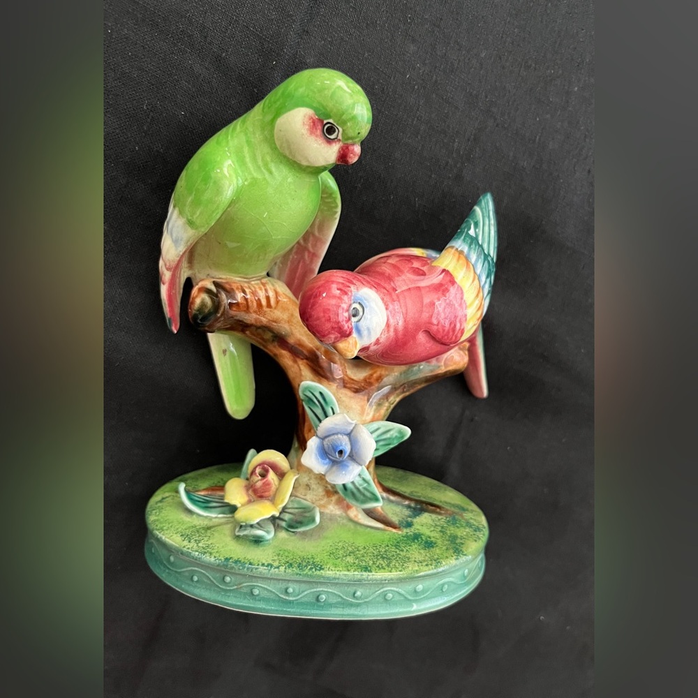 VINTAGE BEAUTIFUL HAND PAINTED BIRDS~Made in JAPAN